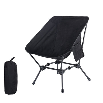 Steel Frame Small Collapsible Portable Chair Foldable Fishing Picnic Beach Moon Camping Chair